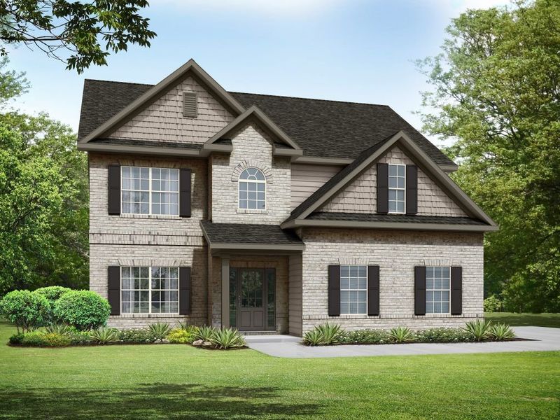 New construction Single-Family house The Chadwick Side Entry, 2548 Fairburn Road, Lithia Springs, GA 30135 - photo