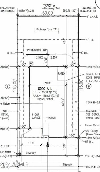 Quail Ranch Lot 8 Plot Plan