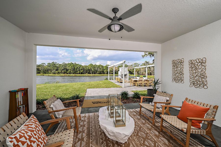 Lanai | Brentwood Executive | Park View at the Hills in Minneola, Florida | Landsea Homes