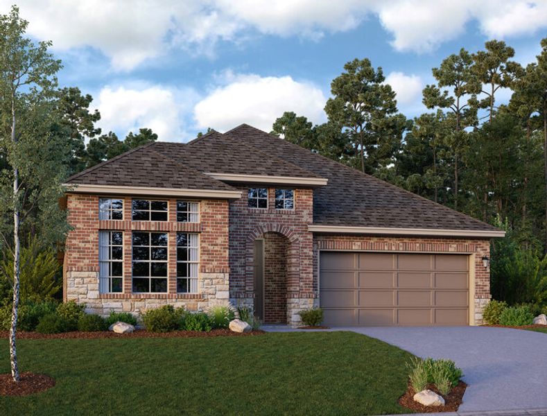 New construction Single-Family house Cheyenne, 3017 Hickory Haven Lane, Conroe, TX 77385 - photo
