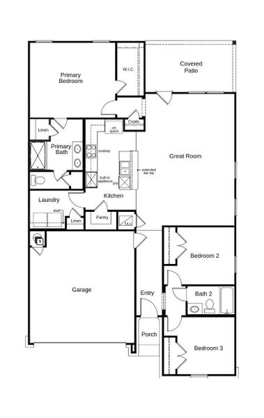 Floor plan of home