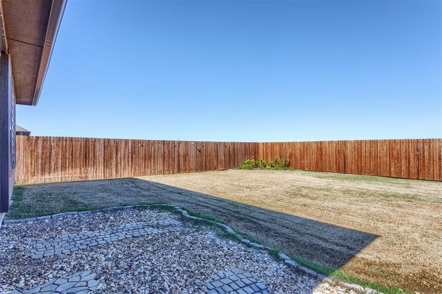 Wood Privacy Fence Around Backyard