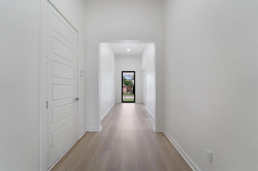 12 Foot ceilings in the entry hall.