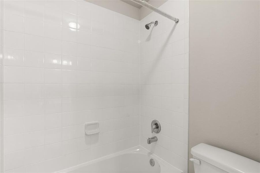 Additional view of your shower/tub combo.