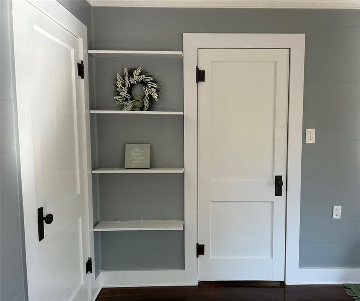 Bedroom Door and Shelf