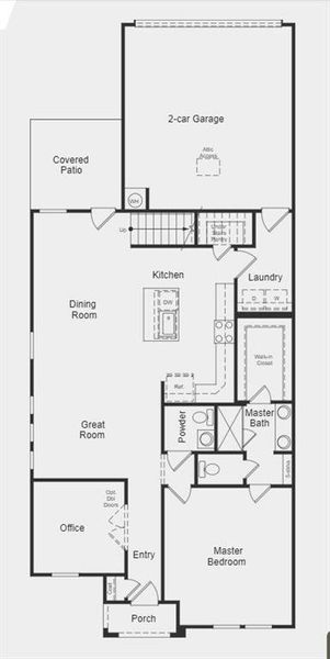 Structural options include: Double doors at office and pre-plumb for future water softener.