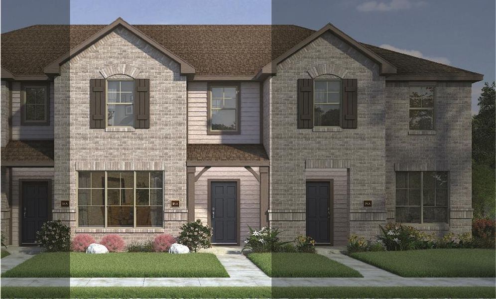 Travis with Elevation 3A Brick Exterior 2023 Townhomes