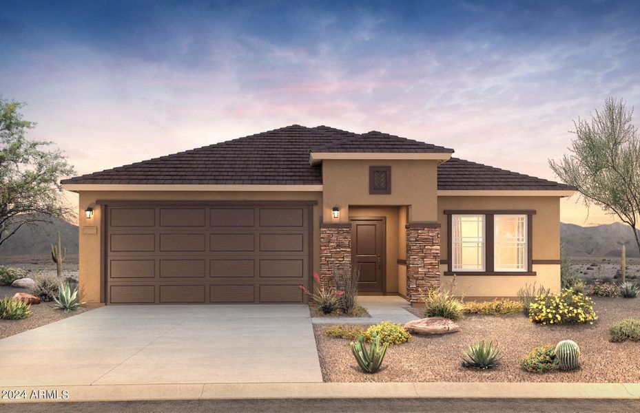 New construction Single-Family house 25332 W Chanute Pass, Buckeye, AZ 85326 Lantana- photo