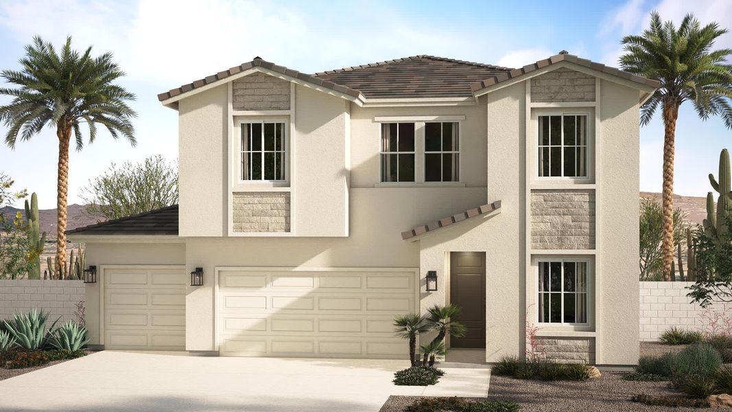 Modern Ranch Elevation | Christopher | Marlowe | New Homes in Glendale, AZ | Landsea Homes
