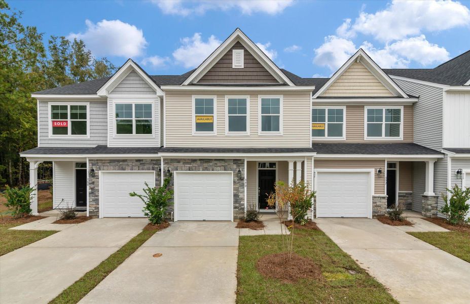 New construction Townhouse house 390 Painted Lady Lane, Goose Creek, SC 29445 Franklin- photo