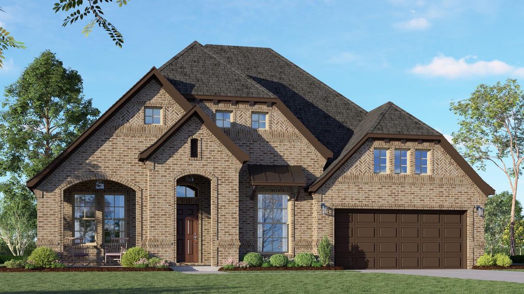 Elevation D | Concept 2622 at Villages of Walnut Grove in Midlothian, TX by Landsea Homes