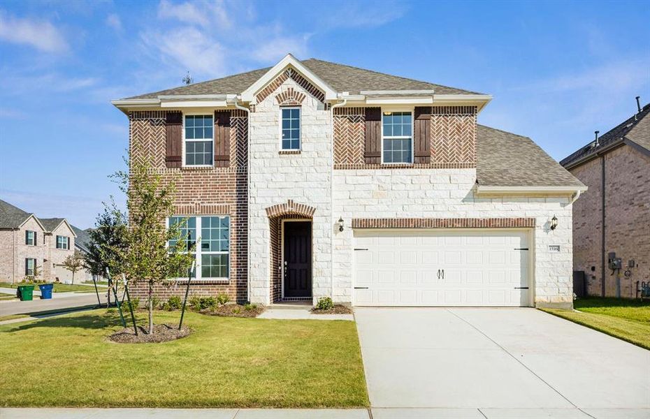 NEW CONSTRUCTION: Breathtaking two-story home available at Wilson Creek Meadows in Celina