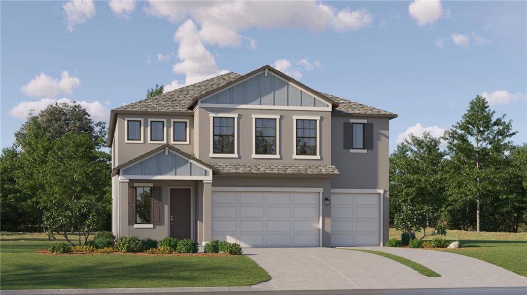 New construction Single-Family house 18262 Pearl View Place, Lutz, FL 33548 McGinnis- photo