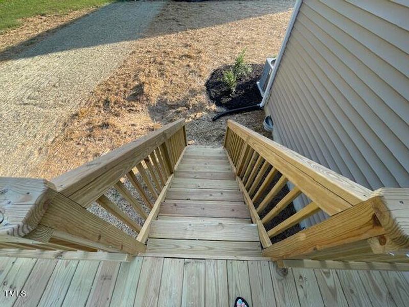 STAIRS FROM DECK