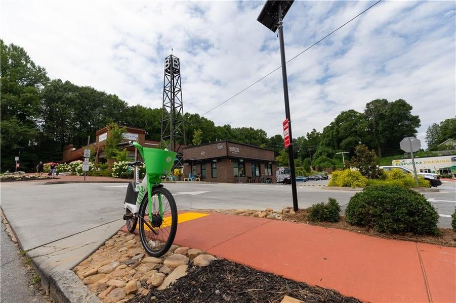 Grab you bike or take a walk on the Beltline with access from Grant Place