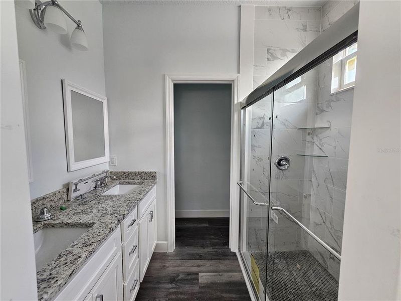 Primary Suite with Double Sinks and Oversized Shower