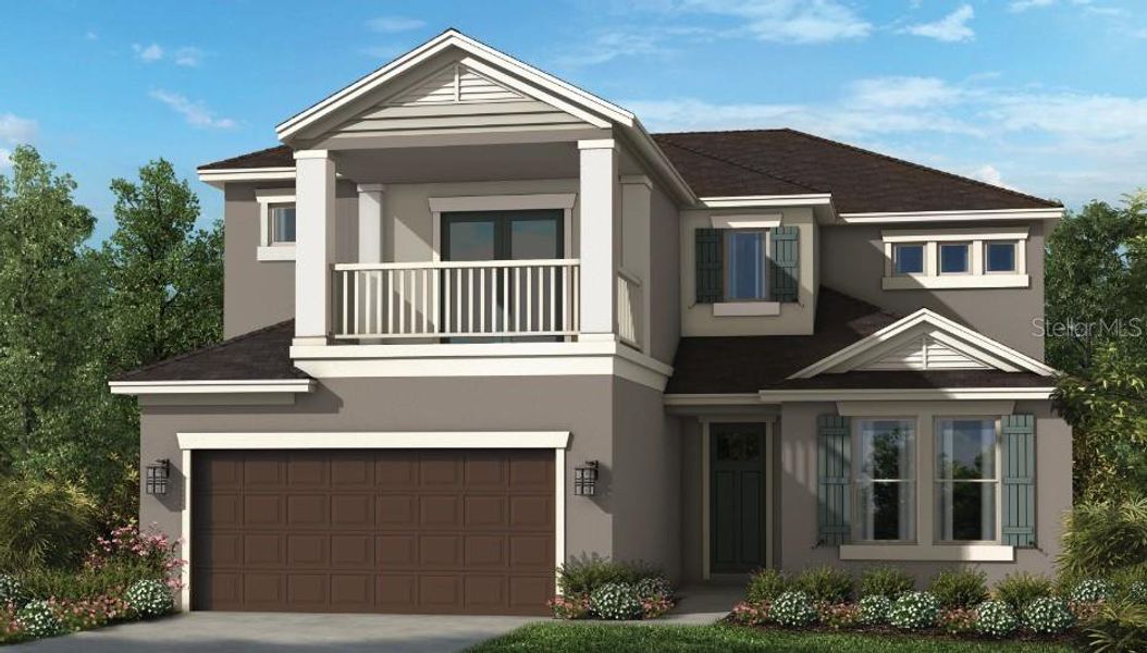New construction Single-Family house 11103 Fieldstone Drive, Palmetto, FL 34221 Barbados- photo