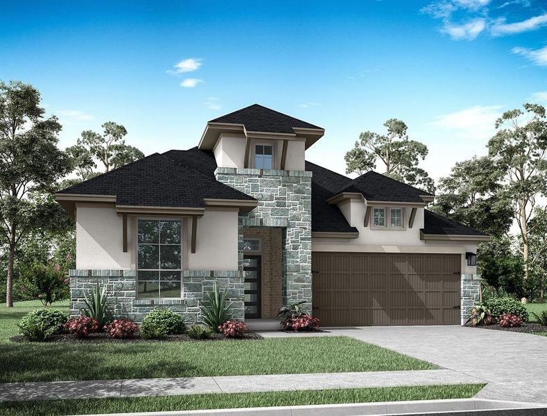 New construction Single-Family house 9114 Ray Descent Lane, Tomball, TX 77375 Falcon- photo