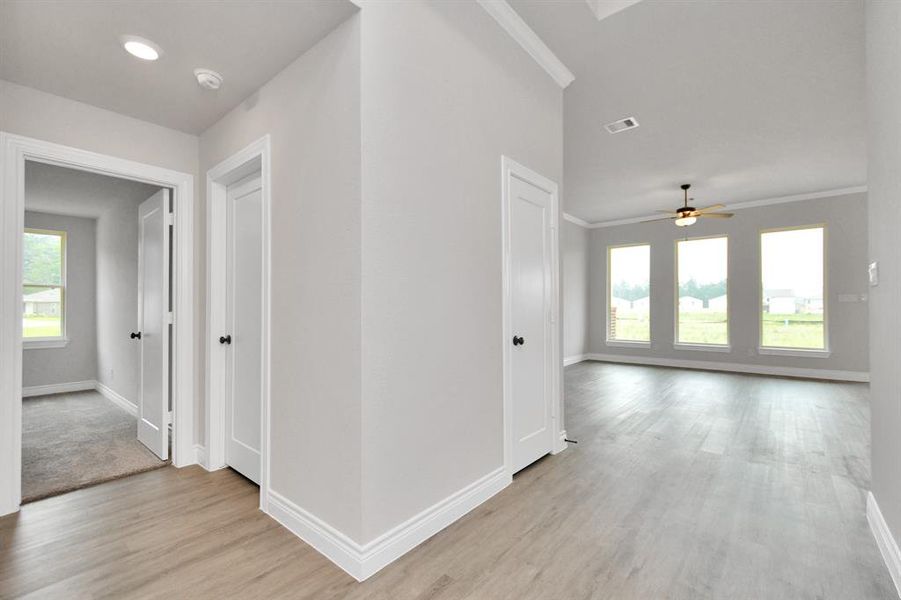 Beautiful vinyl plank floors with open concept design