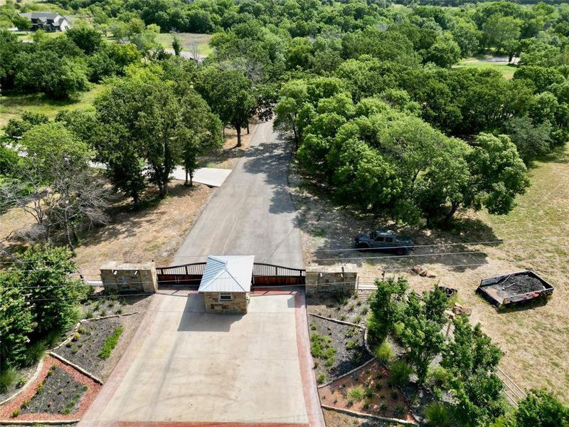 Birds eye view of property