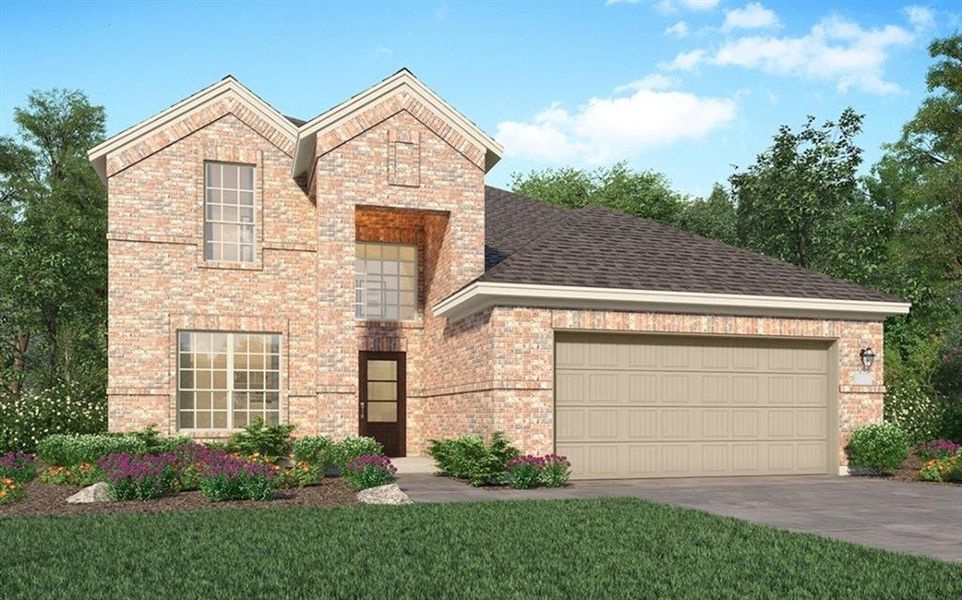 New construction Single-Family house 16928 Pin Cherry Leaf Drive, New Caney, TX 77357 Dewberry II- photo