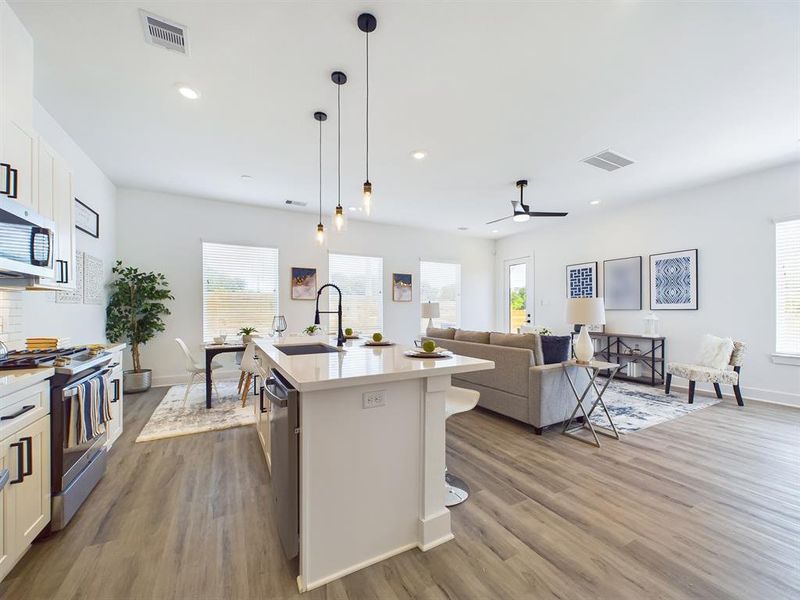 First Floor Kitchen Overlooking Living Area