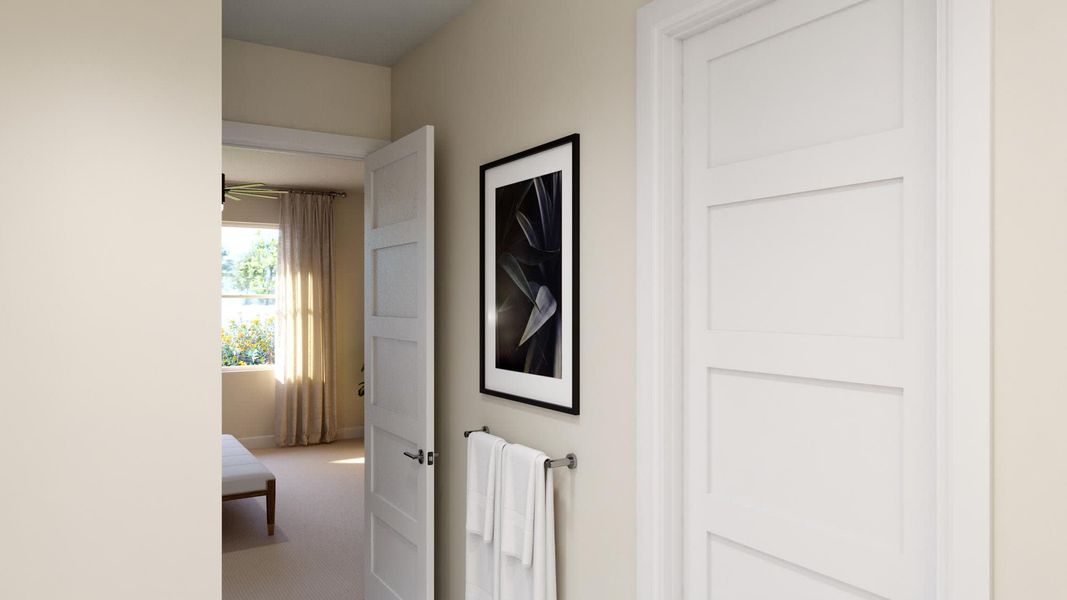 Primary Bathroom | Willow at Harrell Oaks in Orlando, FL by Landsea Homes