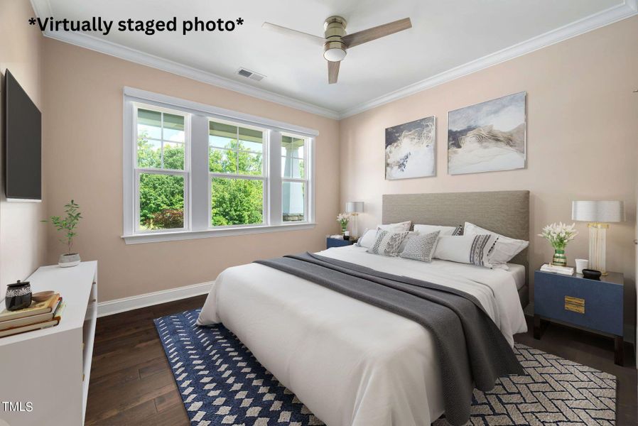 Virtual staging guest bedroom