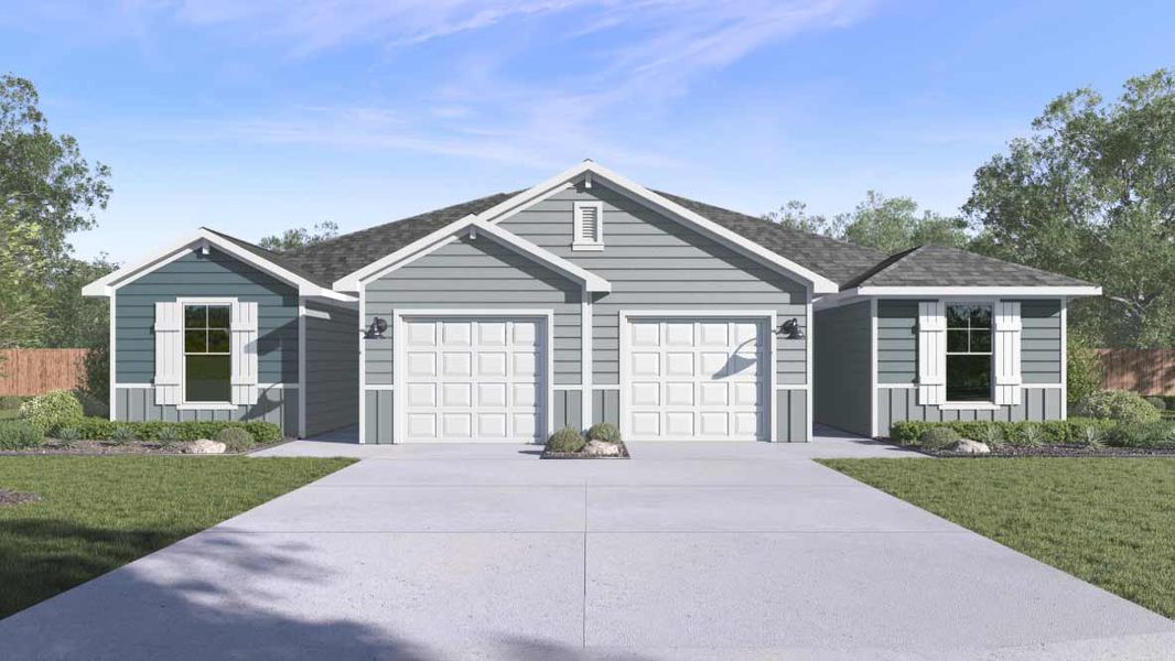 New construction Duplex house The Maddie, 366 Arnold Loop, Uhland, TX 78640 - photo