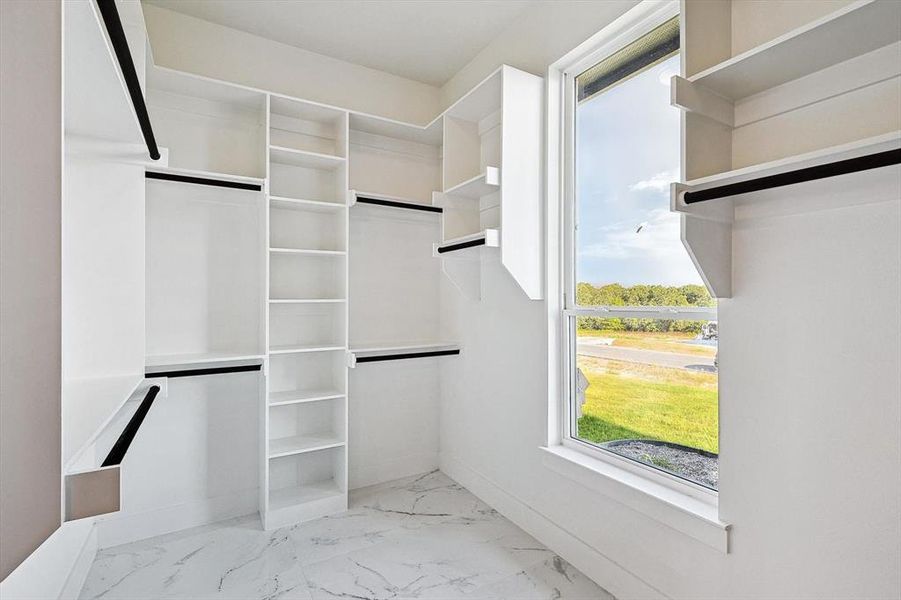 View of spacious closet