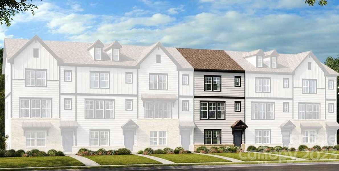 New construction Townhouse house 6028 Towering Oaks, Charlotte, NC 28205 Vail II- photo