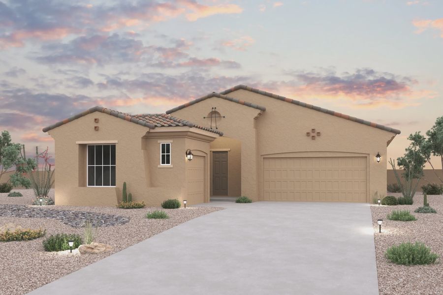 New construction Single-Family house Hacienda Series - Coral, 18903 West McLellan Road, Waddell, AZ 85355 - photo