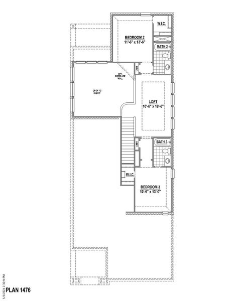 Plan 1476 2nd Floor