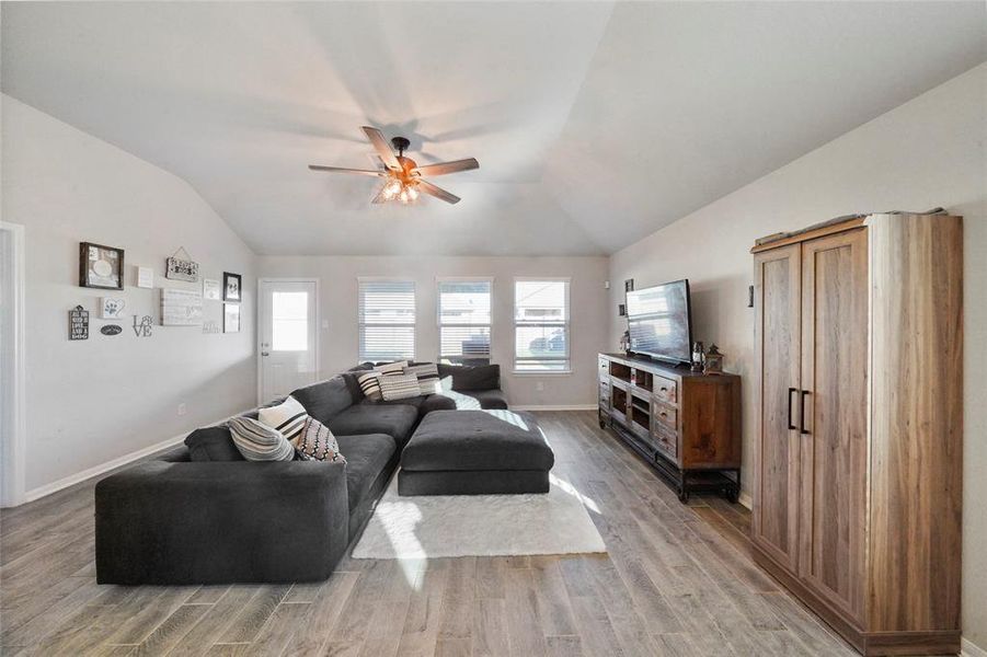 Cozy living space with lots of natural light!