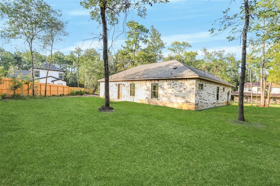 House comes with sprinkler system.