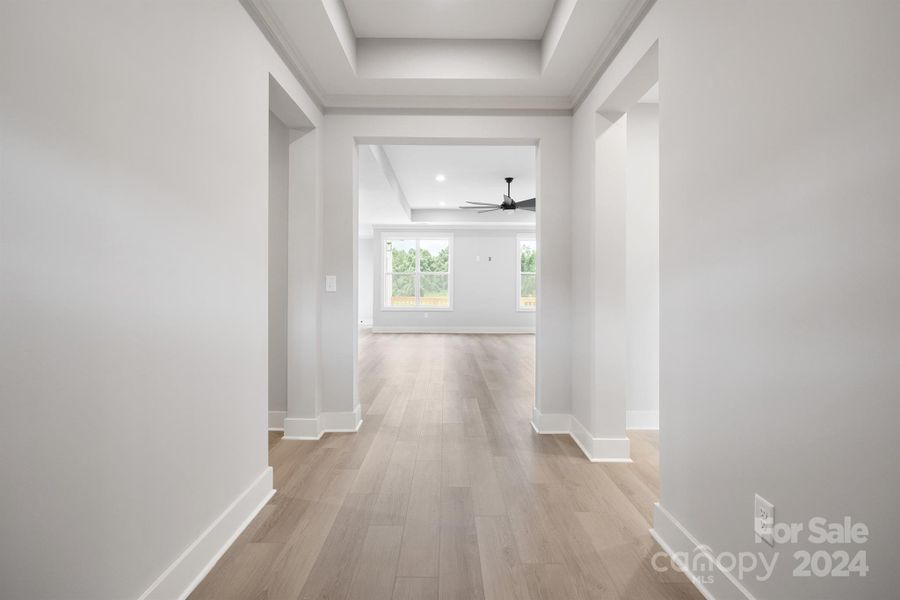 Entry foyer - showing Living room entrance