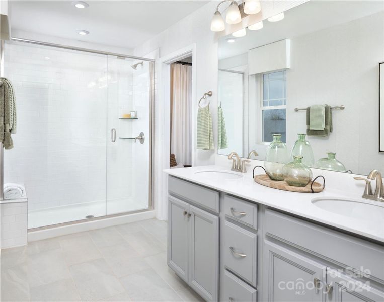 Representative Photo Owner's Bath with Walk-In Shower