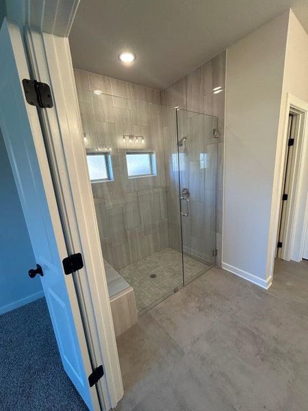 Bathroom featuring an enclosed shower