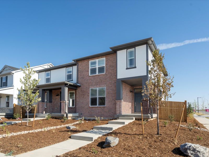 Keystone exterior image taken at a Meritage Homes community in Aurora, CO.