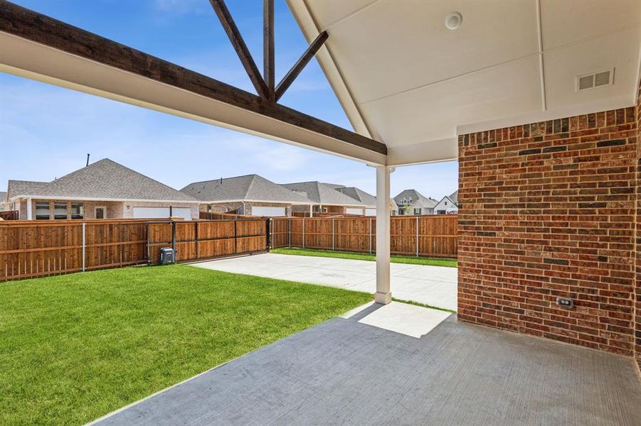 View of yard featuring a patio