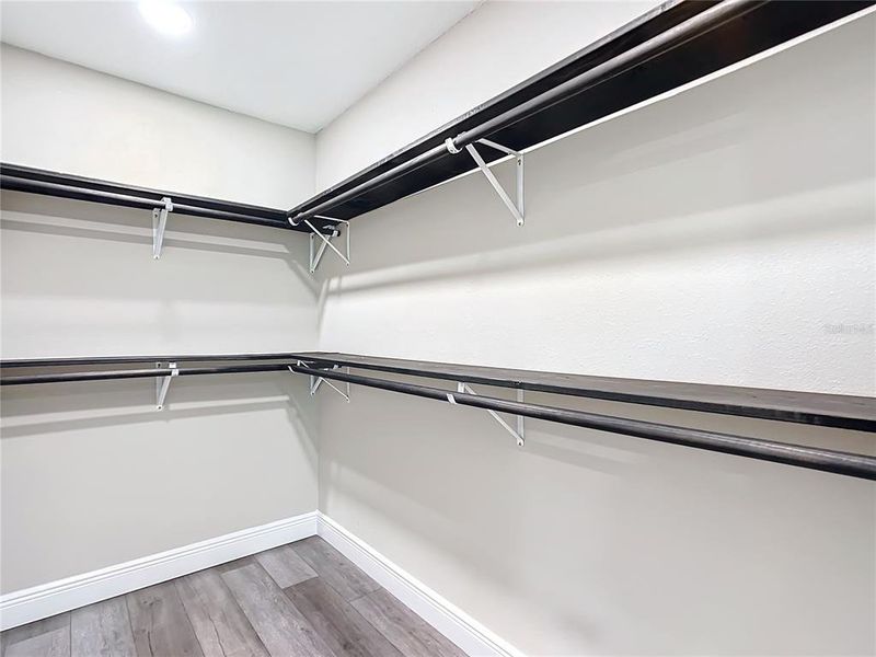 Primary walk in closet