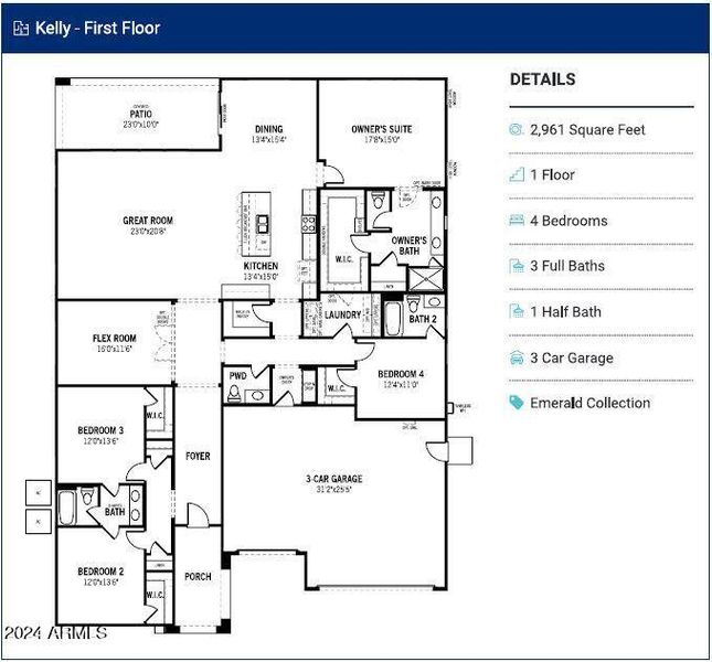 New construction Single-Family house 22679 E Watford Drive, Queen Creek, AZ 85142 Kelly- photo