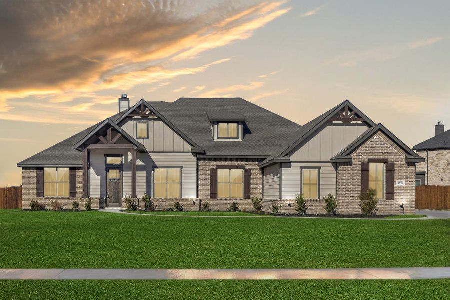 New construction Single-Family house Concept 3141, 14700 South County Line Road, New Fairview, TX 76247 - photo