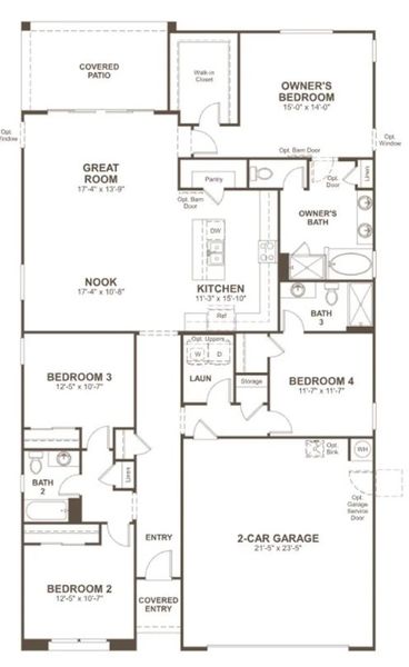 New construction Single-Family house 11005 W. Hadley Street, Avondale, AZ 85323 Slate- photo