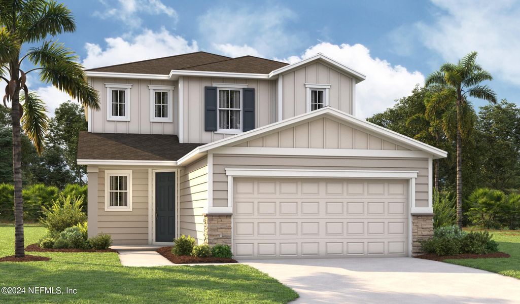 New construction Single-Family house 7207 Red Timber Road, Jacksonville, FL 32244 Palm- photo