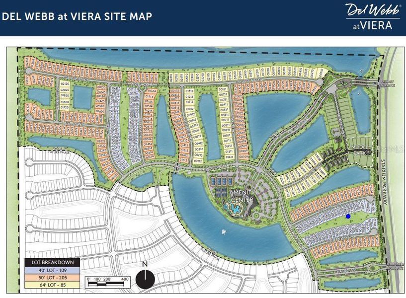 Homesite 805 is indicated by a blue dot.