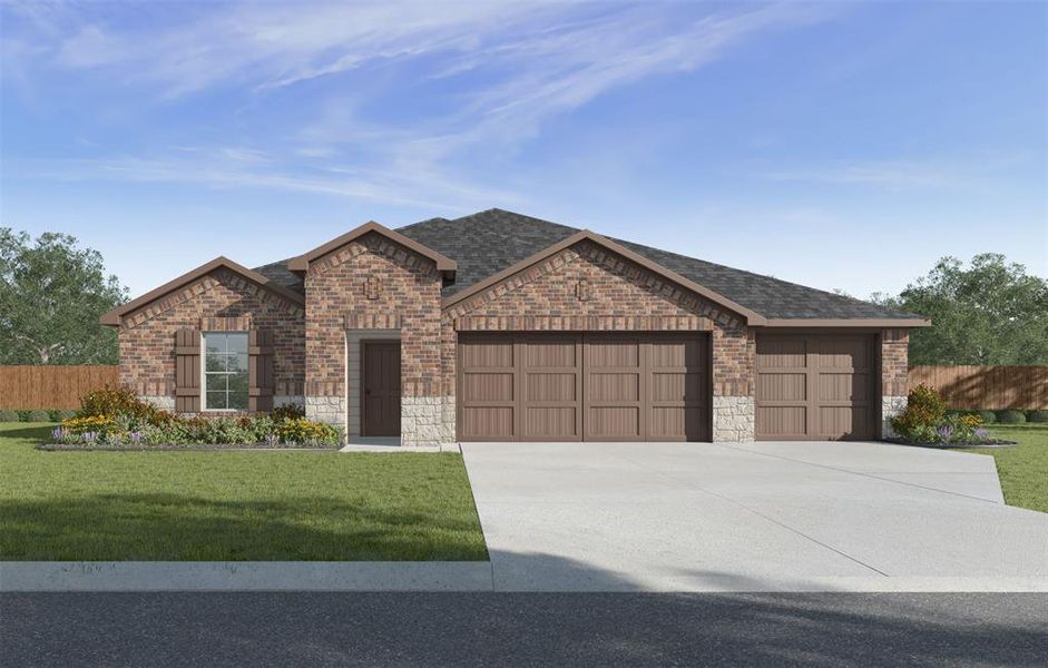 New construction Single-Family house 7422 Elm Landing Lane, Richmond, TX 77469 Fairfield - Plan 2176- photo