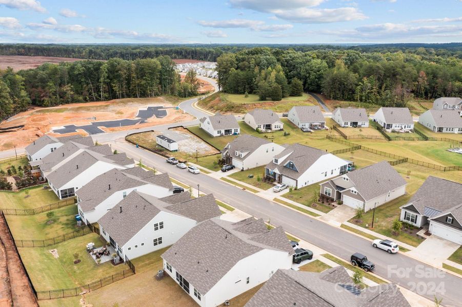 The Community Pool will be located at the bottom of this street.  Look how close!!