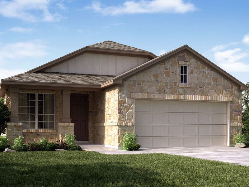 New construction Single-Family house 14737 Rainwater Trl, San Antonio, TX 78253 San Saba (3015)- photo