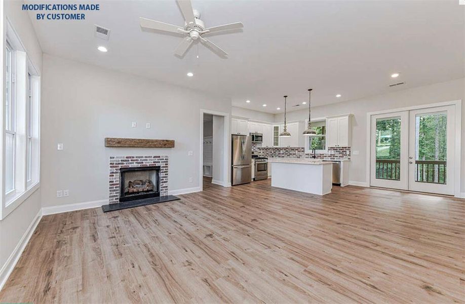 Open concept living area to your kitchen with an island built for entertaining!